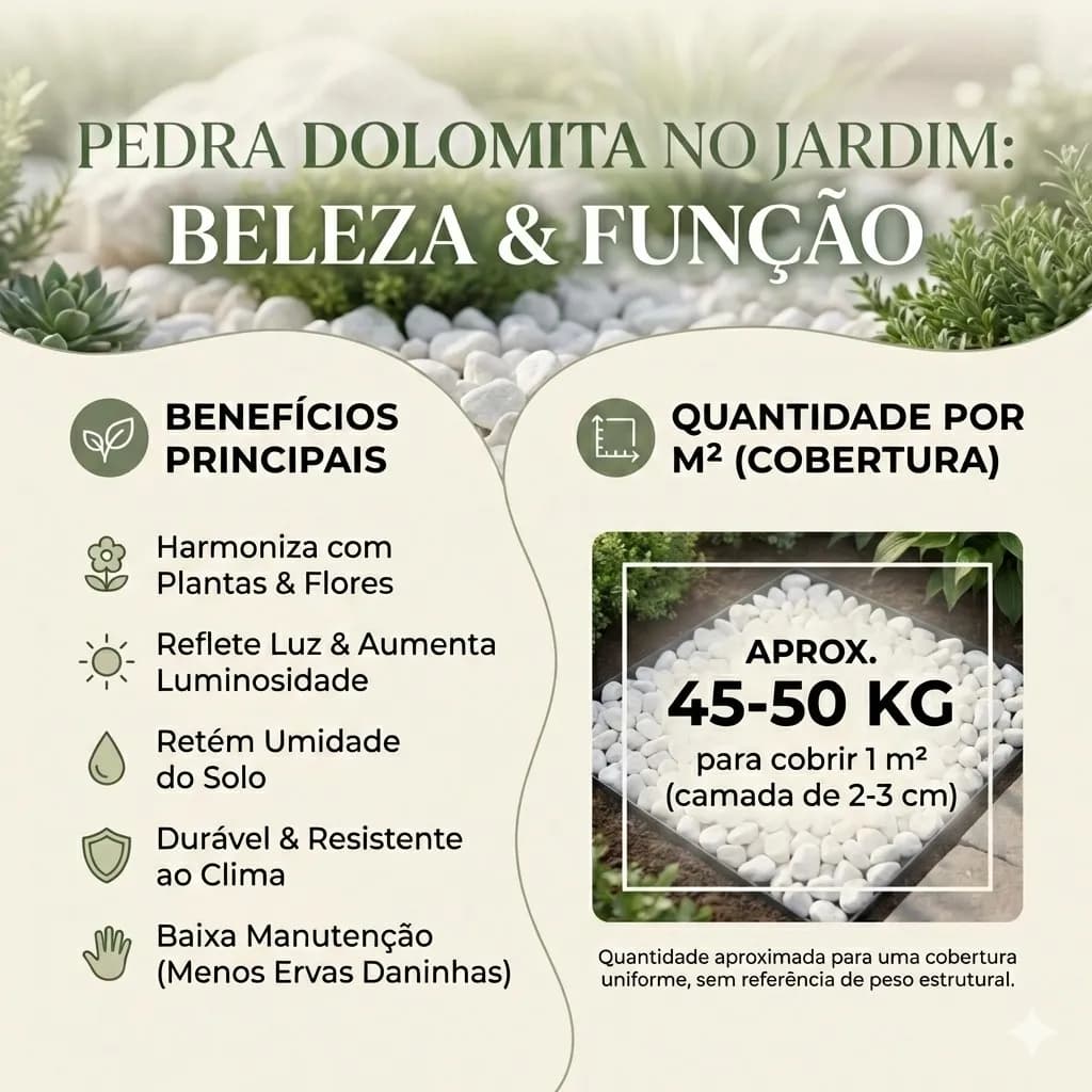 20kg Pedra Dolomita Branca Decorativa Seixo Para Jardim No3 Branco 2 Cm 5 Cm
