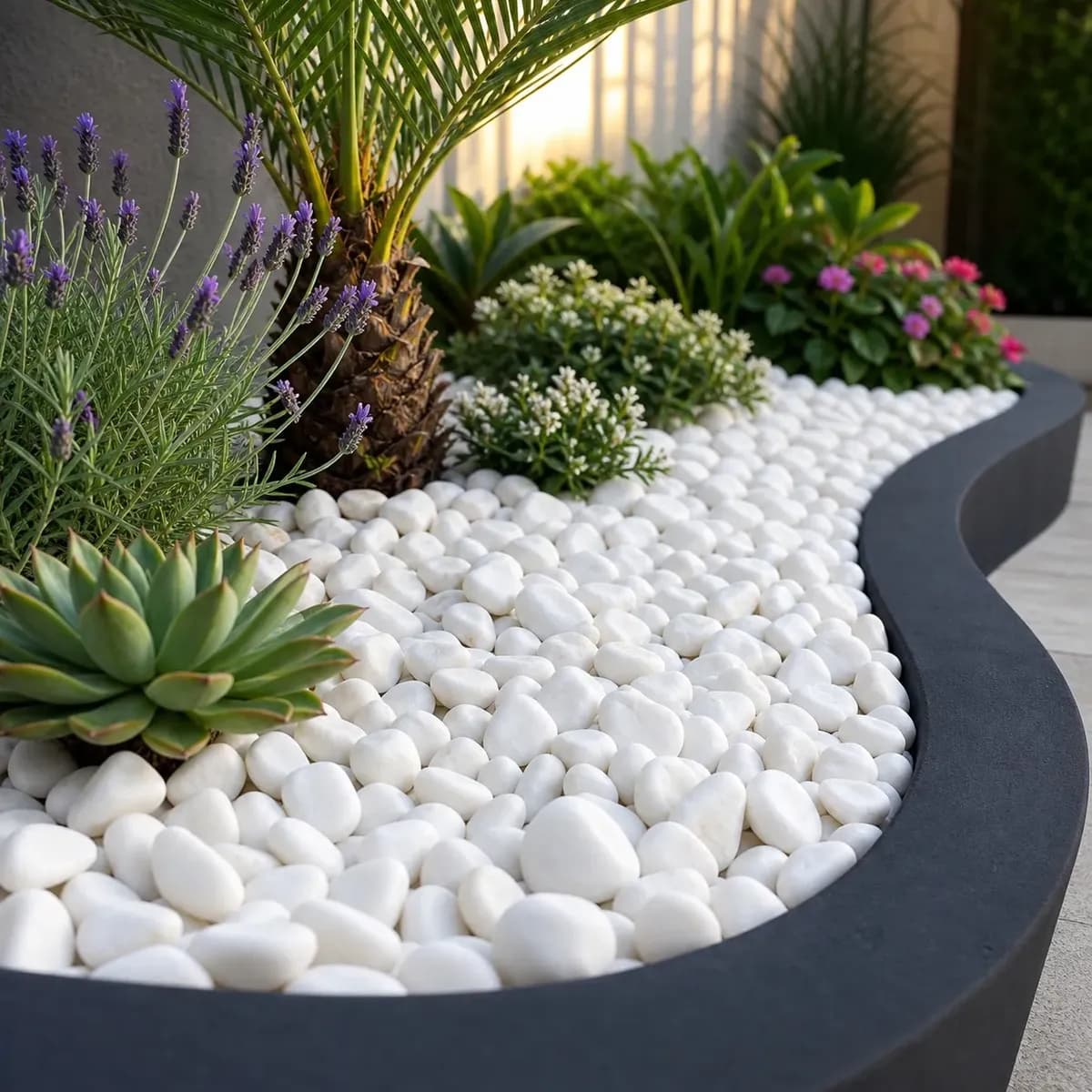 20kg Pedra Dolomita Branca Decorativa Seixo Para Jardim No3 Branco 2 Cm 5 Cm