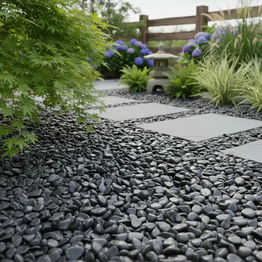 4kg Seixo Preto Pedras Para Jardim Paisagismo Lago Aquarios Preto 2 Cm 8 Cm