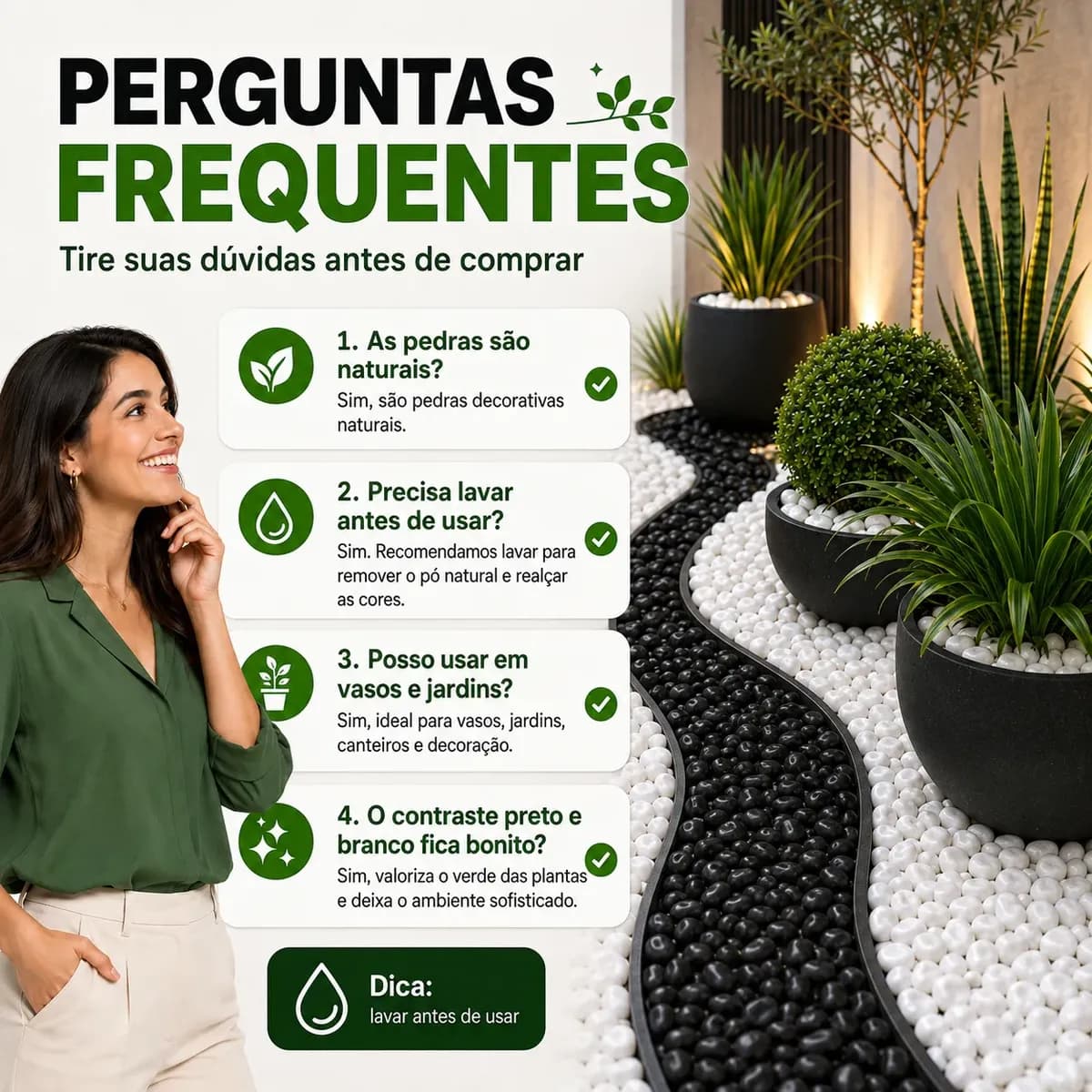 5kg Pedra Dolomita Branca Para Vaso Planta Jardim Canteiros Branco 2 Cm 5 Cm