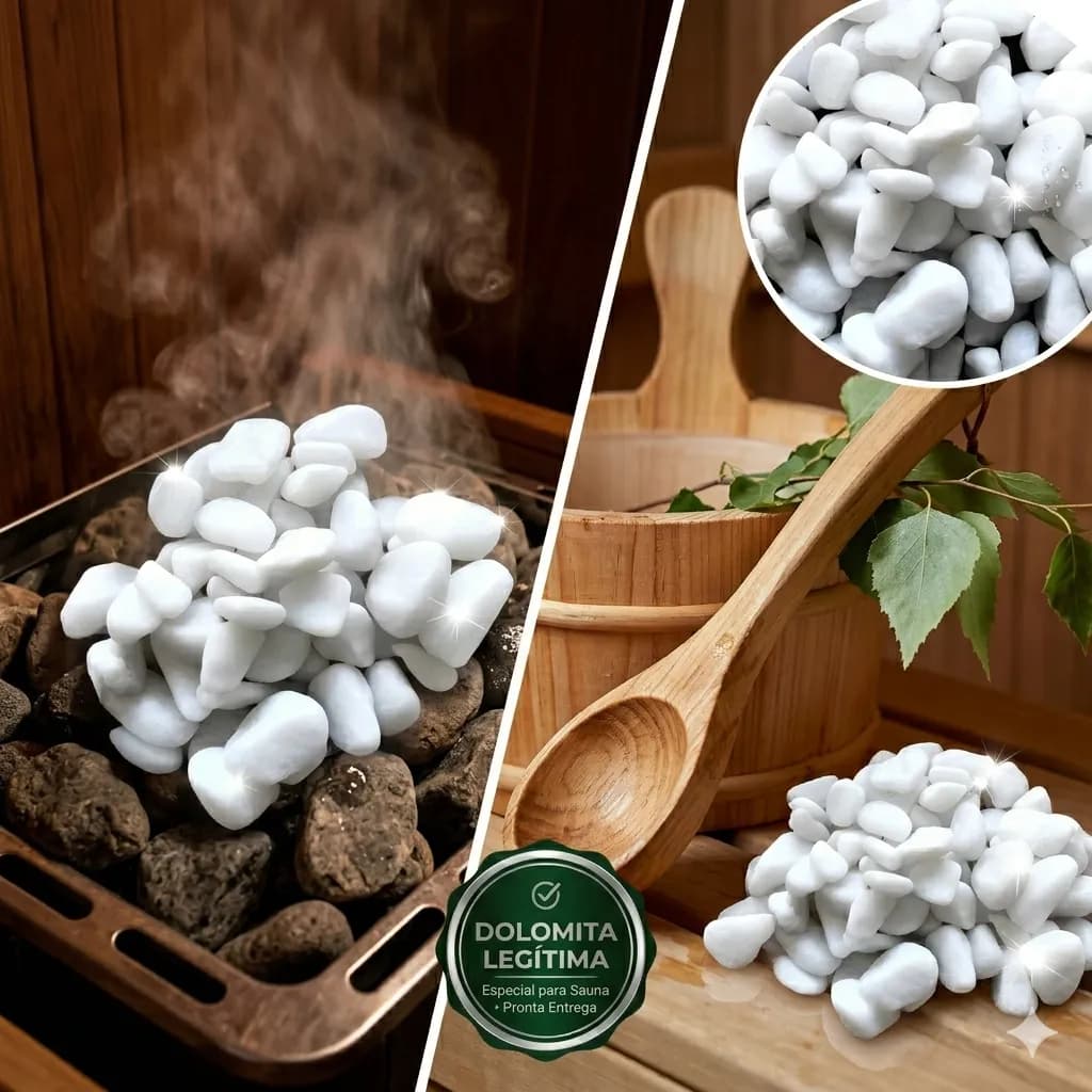 4kg Pedra Dolomita Branca 4 A 6 Cm Para Sauna Seca Jardim Branco 4 Cm 6 Cm
