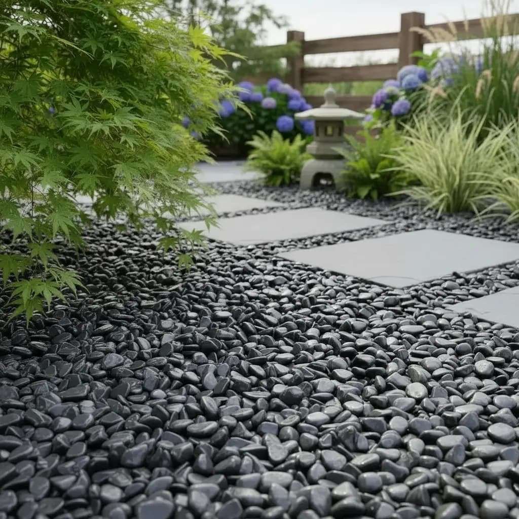 2kg Seixo Preto Natural Pedra De Rio Para Paisagismo Jardim Preto 2 Cm 8 Cm