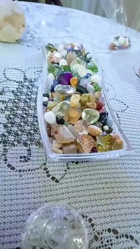 Kit Pedras Mistas Cristais Mix Energia Positiva
