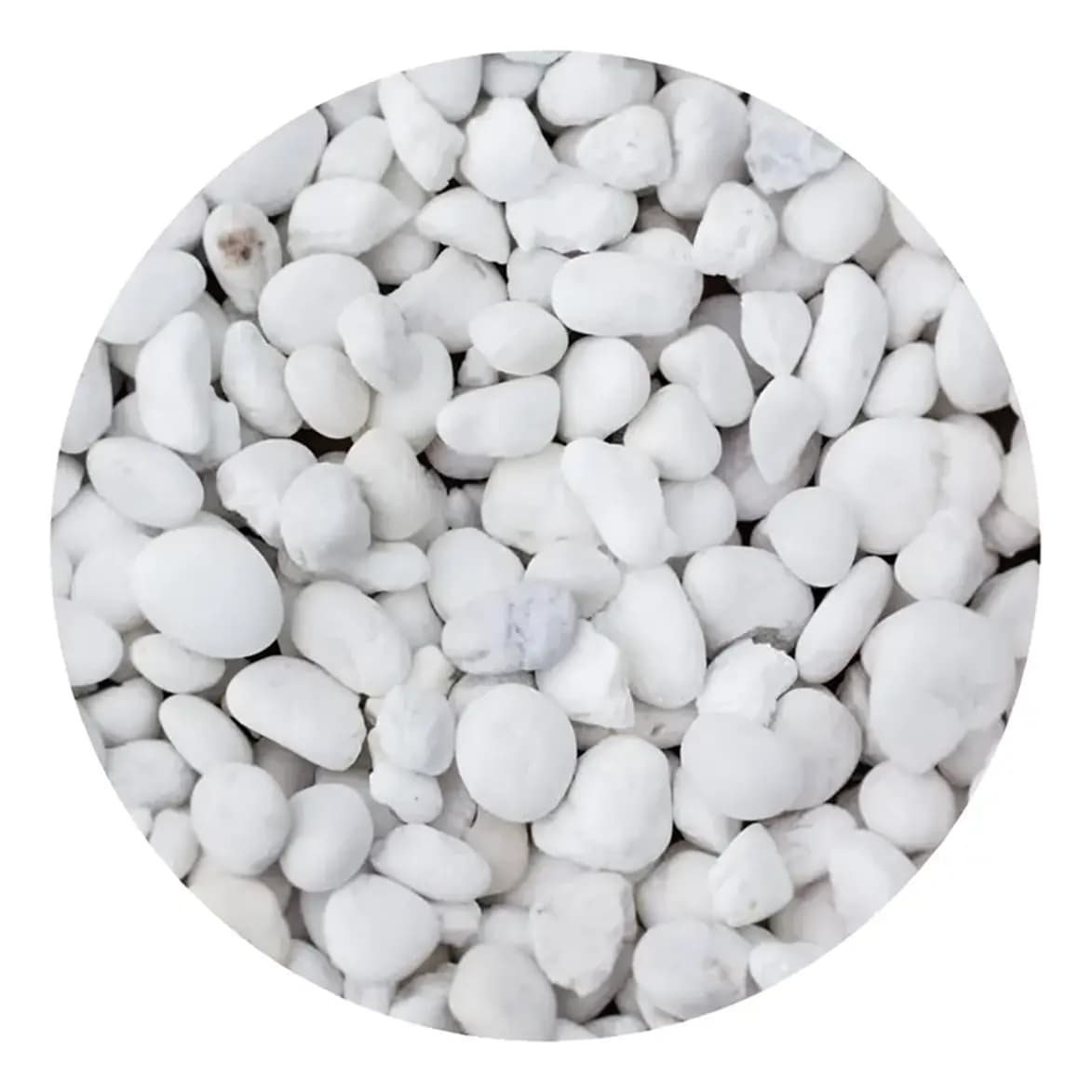 Pedra Dolomita Branca N° 2 Para Jardim 4kg Branco 3 Cm 4 Cm